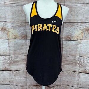 Nike Black and Yellow Pirates Sports Tank